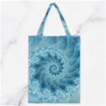 Silky Blue Spiral Fractal Classic Tote Bag