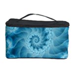 Silky Blue Spiral Fractal Cosmetic Storage Case