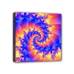 Colorful Psychedelic Spiral Fractal Mini Canvas 4  x 4  (Stretched)