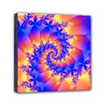 Colorful Psychedelic Spiral Fractal Mini Canvas 6  x 6  (Stretched)