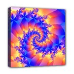 Colorful Psychedelic Spiral Fractal Mini Canvas 8  x 8  (Stretched)