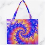 Colorful Psychedelic Spiral Fractal Mini Tote Bag