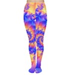 Colorful Psychedelic Spiral Fractal Tights