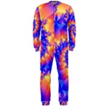 Colorful Psychedelic Spiral Fractal OnePiece Jumpsuit (Men)