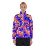 Colorful Psychedelic Spiral Fractal Winter Jacket