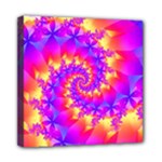 Colorful Psychedelic Spiral Fractal Mini Canvas 8  x 8  (Stretched)