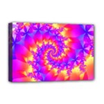 Colorful Psychedelic Spiral Fractal Deluxe Canvas 18  x 12  (Stretched)