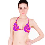 Colorful Psychedelic Spiral Fractal Bikini Top