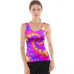 Colorful Psychedelic Spiral Fractal Tank Top