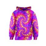 Colorful Psychedelic Spiral Fractal Kids  Zipper Hoodie