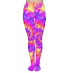 Colorful Psychedelic Spiral Fractal Tights