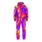 Colorful Psychedelic Spiral Fractal Hooded Jumpsuit (Kids)