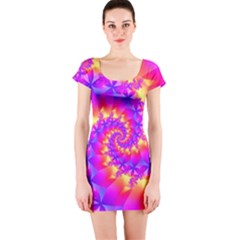 Short Sleeve Bodycon Dress Front