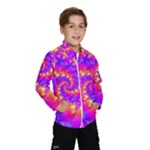 Colorful Psychedelic Spiral Fractal Wind Breaker (Kids)