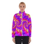 Colorful Psychedelic Spiral Fractal Winter Jacket