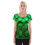 Fish Scales Women s Cap Sleeve Top