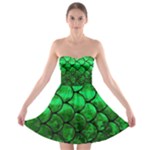 Fish Scales Strapless Bra Top Dress