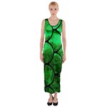 Fish Scales Fitted Maxi Dress