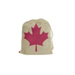 grunge canadian flag  Drawstring Pouch (Small)