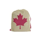 grunge canadian flag  Drawstring Pouch (Medium)