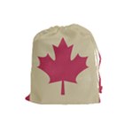 grunge canadian flag  Drawstring Pouch (Large)