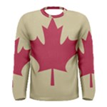 grunge canadian flag  Men s Long Sleeve Tee