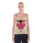 grunge canadian flag  Spaghetti Strap Top