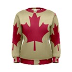 grunge canadian flag  Women s Sweatshirt