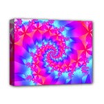 Colorful Pink and Blue Spiral Fractal Deluxe Canvas 14  x 11  (Stretched)