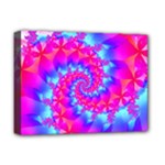 Colorful Pink and Blue Spiral Fractal Deluxe Canvas 16  x 12  (Stretched) 