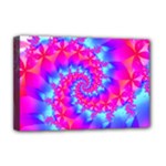 Colorful Pink and Blue Spiral Fractal Deluxe Canvas 18  x 12  (Stretched)