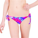 Colorful Pink and Blue Spiral Fractal Bikini Bottom