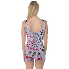 One Piece Boyleg Swimsuit 