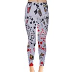 Poker Royal Flush All Suits Droste Spiral Leggings 