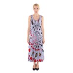 Poker Royal Flush All Suits Droste Spiral Sleeveless Maxi Dress