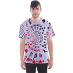 Poker Royal Flush All Suits Droste Spiral Men s Sport Mesh Tee