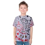 Poker Royal Flush All Suits Droste Spiral Kid s Cotton Tee