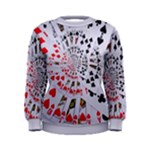 Poker Royal Flush All Suits Droste Spiral Women s Sweatshirt