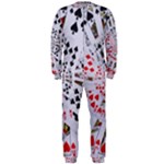 Poker Royal Flush All Suits Droste Spiral OnePiece Jumpsuit (Men)