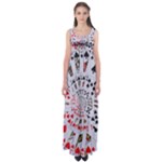 Poker Royal Flush All Suits Droste Spiral Empire Waist Maxi Dress