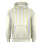 Vertical Stripes - White and Cream Yellow Men s Pullover Hoodie