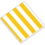 Vertical Stripes - White and Deep Lemon Yellow Small Memo Pads