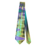 Abstract Peacock Celebration, Golden Violet Teal Neckties (Two Side) 