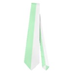 Vertical Stripes - White and Mint Green Necktie (Two Side)