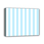 Vertical Stripes - White and Light Blue Deluxe Canvas 14  x 11  (Stretched)