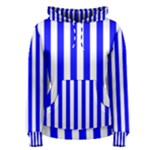 Vertical Stripes - White and Blue Women s Pullover Hoodie