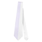 Vertical Stripes - White and Pastel Violet Necktie (One Side)