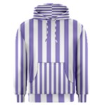 Vertical Stripes - White and Ube Violet Men s Pullover Hoodie