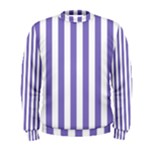 Vertical Stripes - White and Ube Violet Men s Sweatshirt