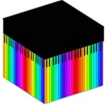 Rainbow Piano Keyboard Storage Stool 12 